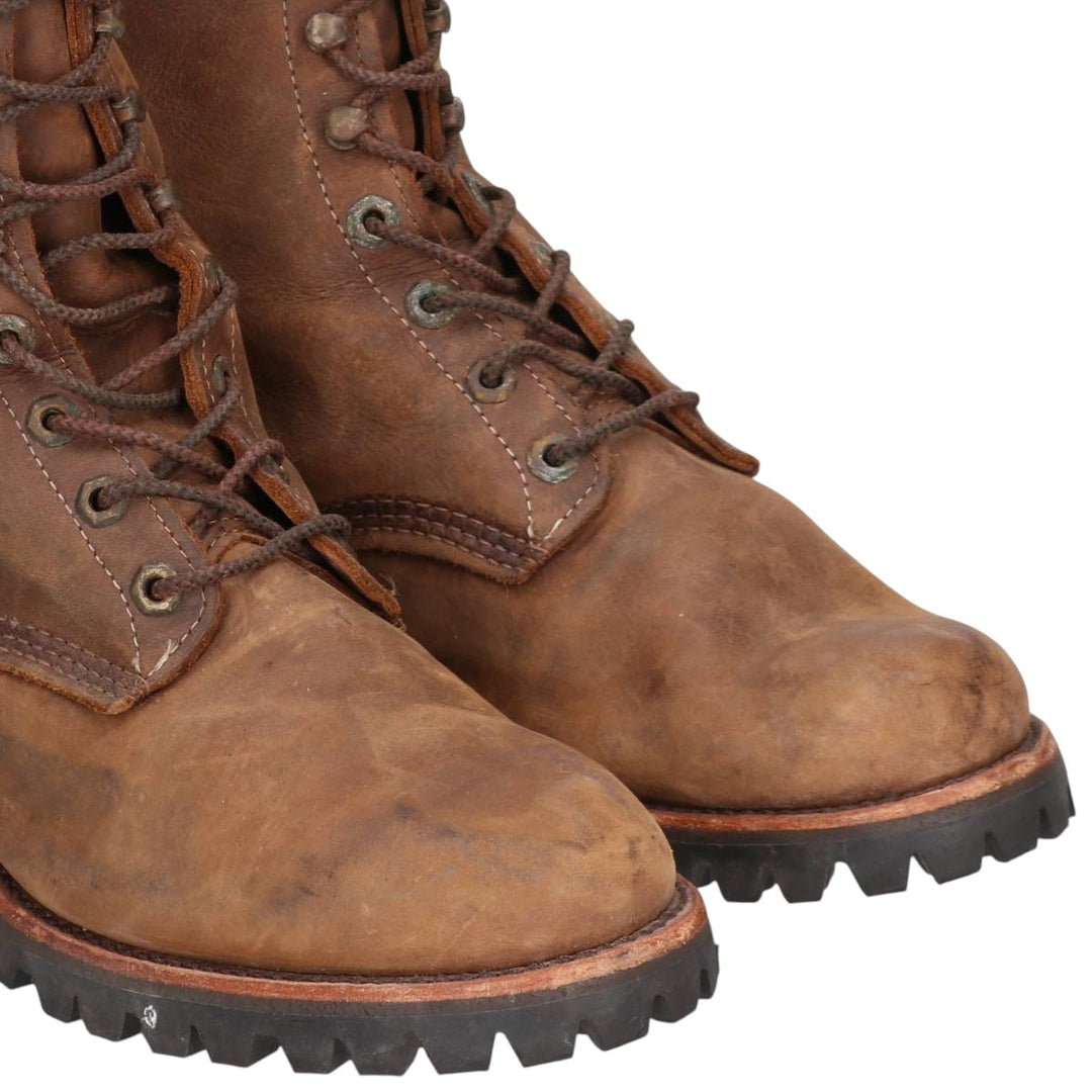 Vintage Chippewa work boots, USA-made, size 9 1/2D, men's size 10.8 inches (saa014454) Men's 27.5cm genuine leather brown type Vintage Second Hand