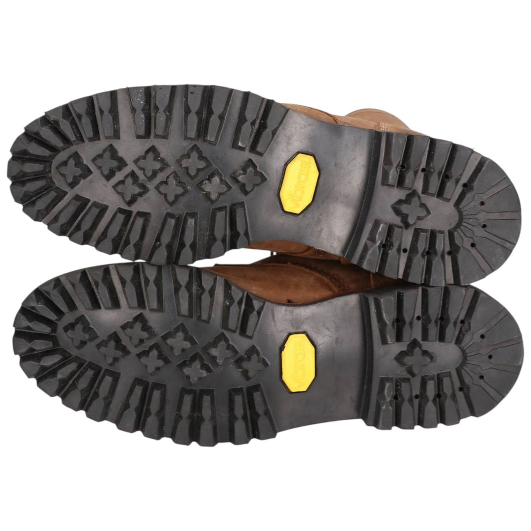 Vintage Chippewa work boots, USA-made, size 9 1/2D, men's size 10.8 inches (saa014454) Men's 27.5cm genuine leather brown type Vintage Second Hand