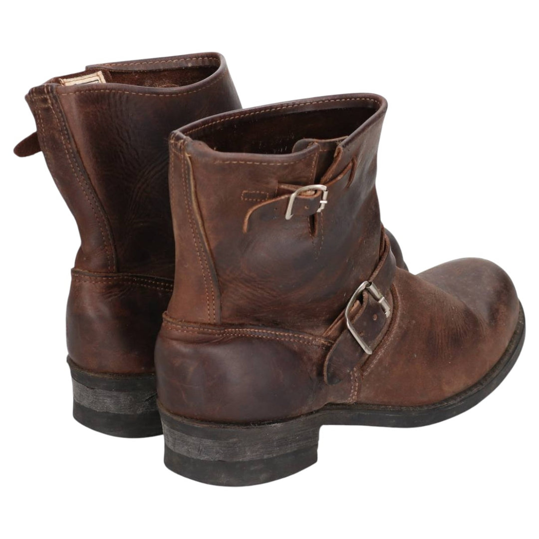 Frye Engineer Boots Men's 27.0cm genuine leather brown type Vintage Second Hand