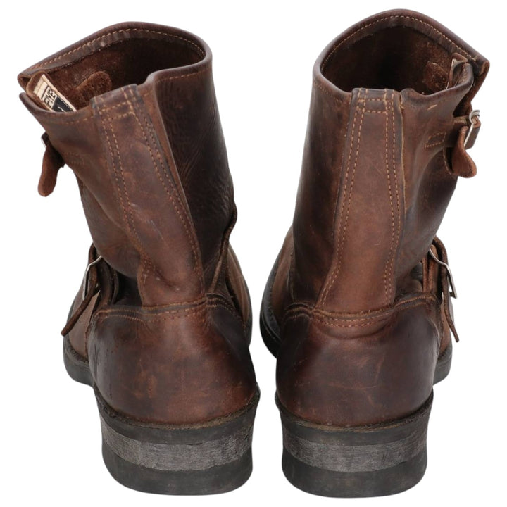 Frye Engineer Boots Men's 27.0cm genuine leather brown type Vintage Second Hand