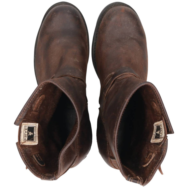 Frye Engineer Boots Men's 27.0cm genuine leather brown type Vintage Second Hand
