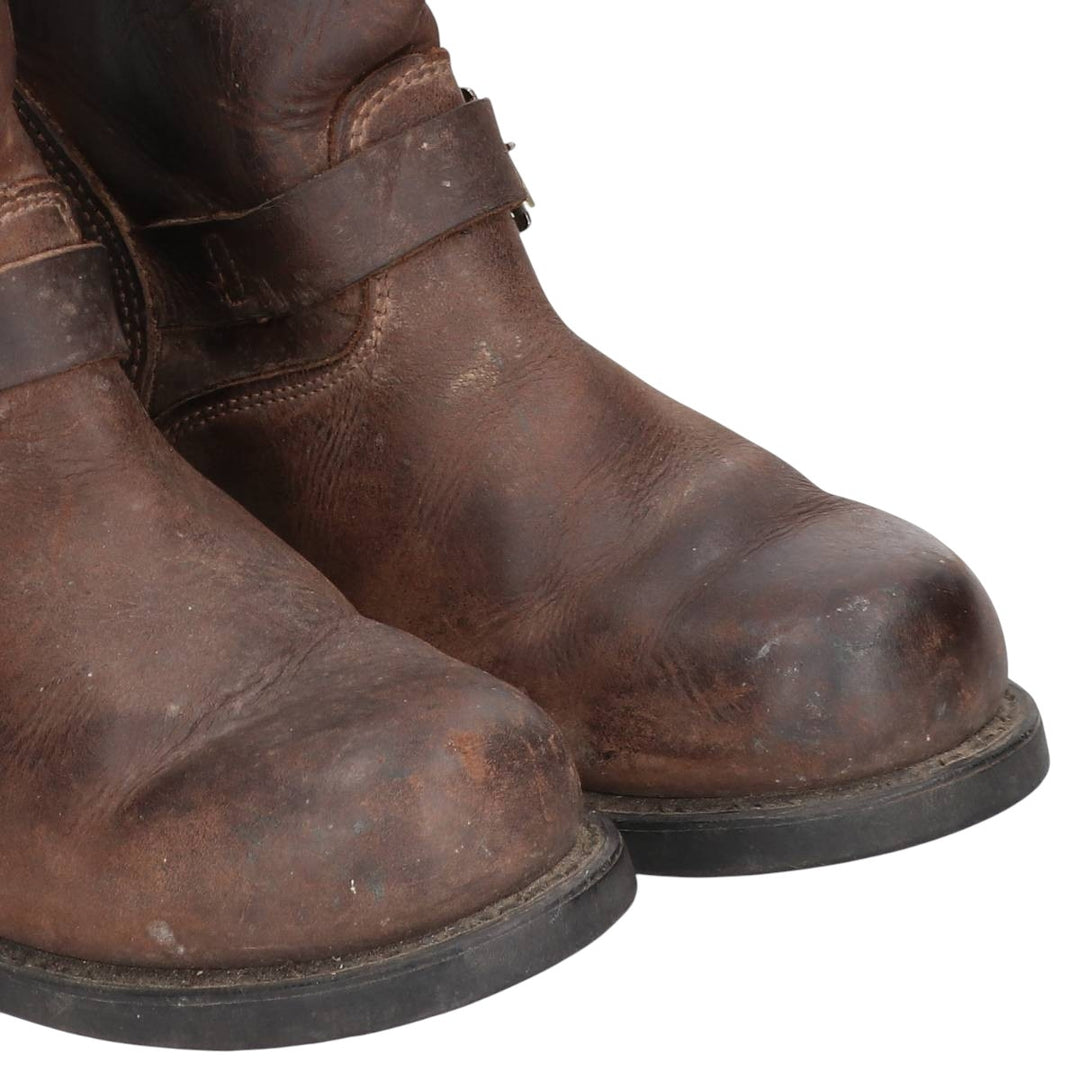 Frye Engineer Boots Men's 27.0cm genuine leather brown type Vintage Second Hand