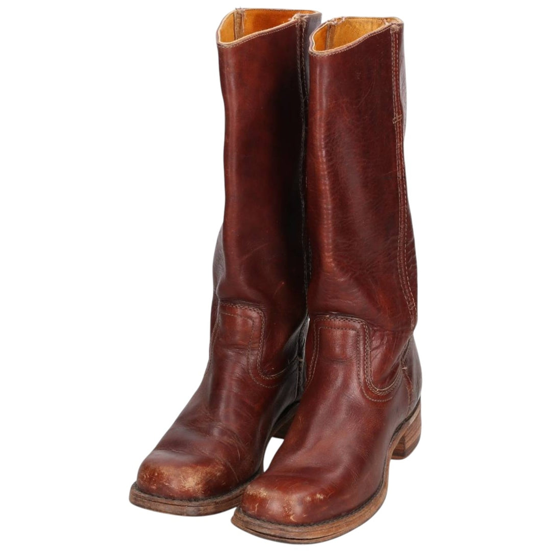 Frye Long Boots, Made in USA, Size 8 1/2 M Men's 26.5cm genuine leather brown type Vintage Second Hand