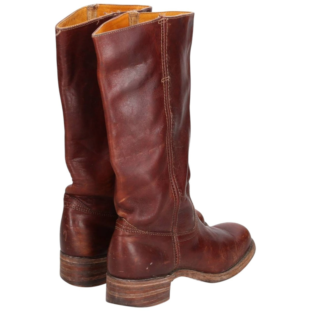 Frye Long Boots, Made in USA, Size 8 1/2 M Men's 26.5cm genuine leather brown type Vintage Second Hand