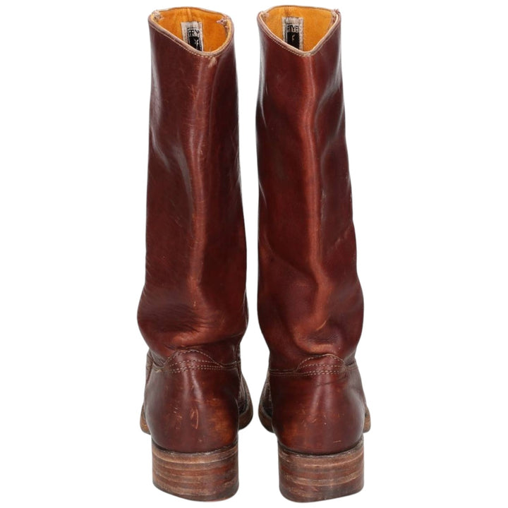 Frye Long Boots, Made in USA, Size 8 1/2 M Men's 26.5cm genuine leather brown type Vintage Second Hand