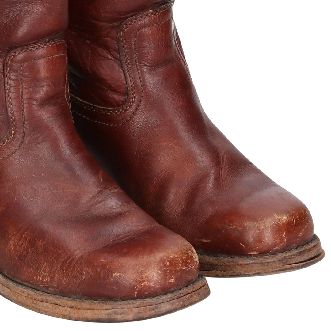 Frye Long Boots, Made in USA, Size 8 1/2 M Men's 26.5cm genuine leather brown type Vintage Second Hand