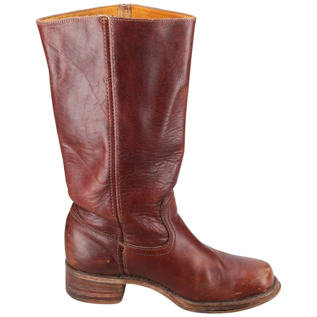 Frye Long Boots, Made in USA, Size 8 1/2 M Men's 26.5cm genuine leather brown type Vintage Second Hand