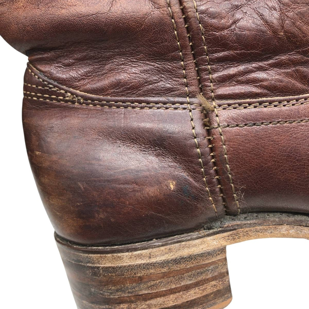 Frye Long Boots, Made in USA, Size 8 1/2 M Men's 26.5cm genuine leather brown type Vintage Second Hand