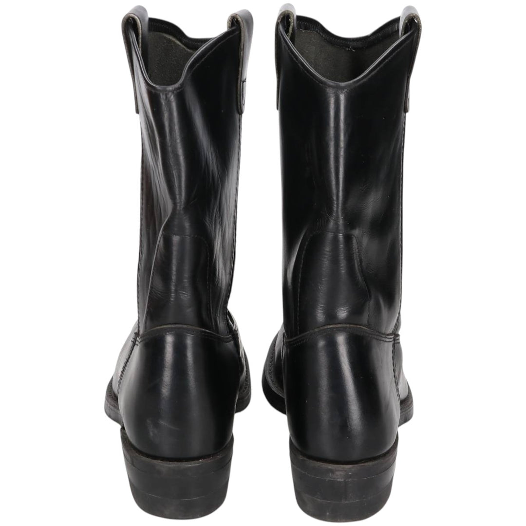 Steel Toe Pecos Boots 10 1/2 D Men's 28.0cm unclear black type Vintage Second Hand