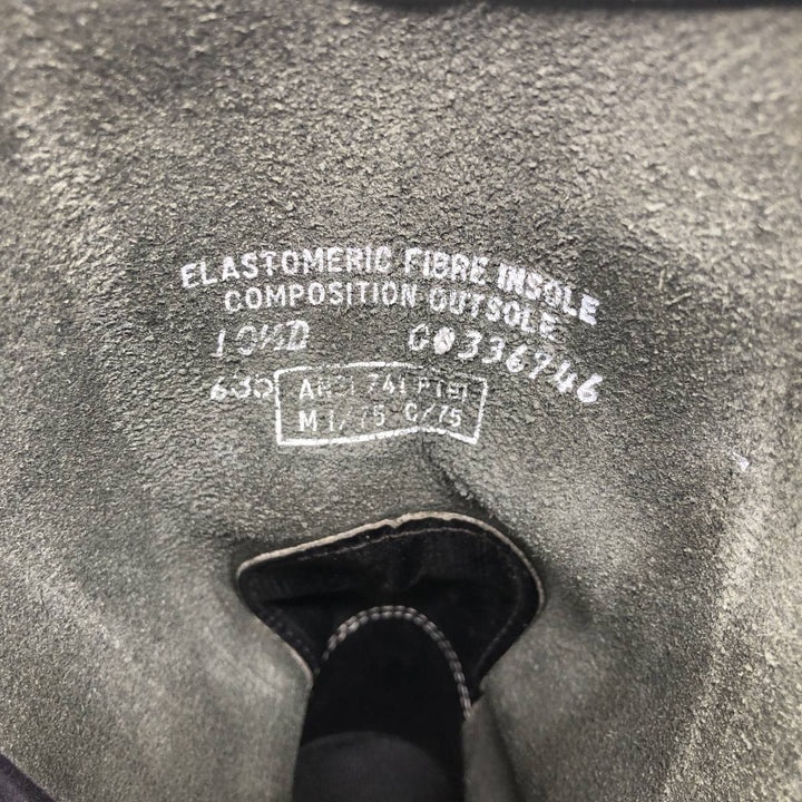 Steel Toe Pecos Boots 10 1/2 D Men's 28.0cm unclear black type Vintage Second Hand