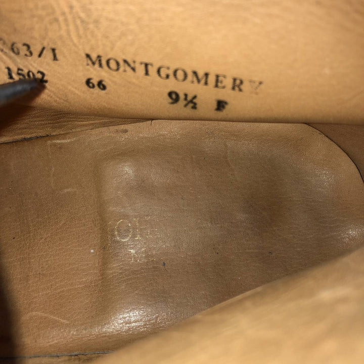 MONTGOMERY Chukka Boots 9 1/2 F Men's 27.5cm unclear black type Vintage Second Hand