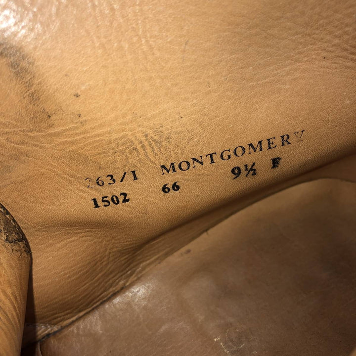 MONTGOMERY Chukka Boots 9 1/2 F Men's 27.5cm unclear black type Vintage Second Hand