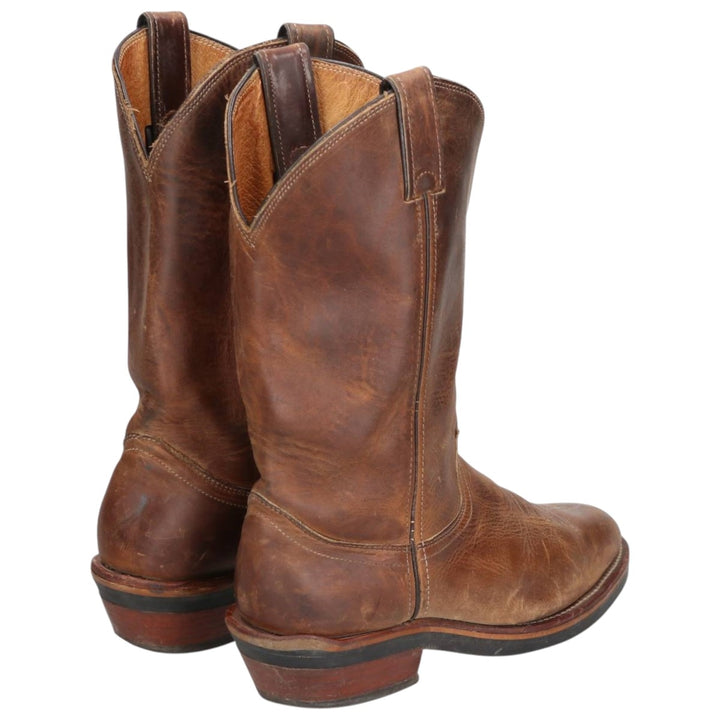 Vintage 1990s Chippewa white tag western boots, USA made, 9D, men's size 10.6" /saa014459 Men's 27.0cm unclear brown type Vintage Second Hand