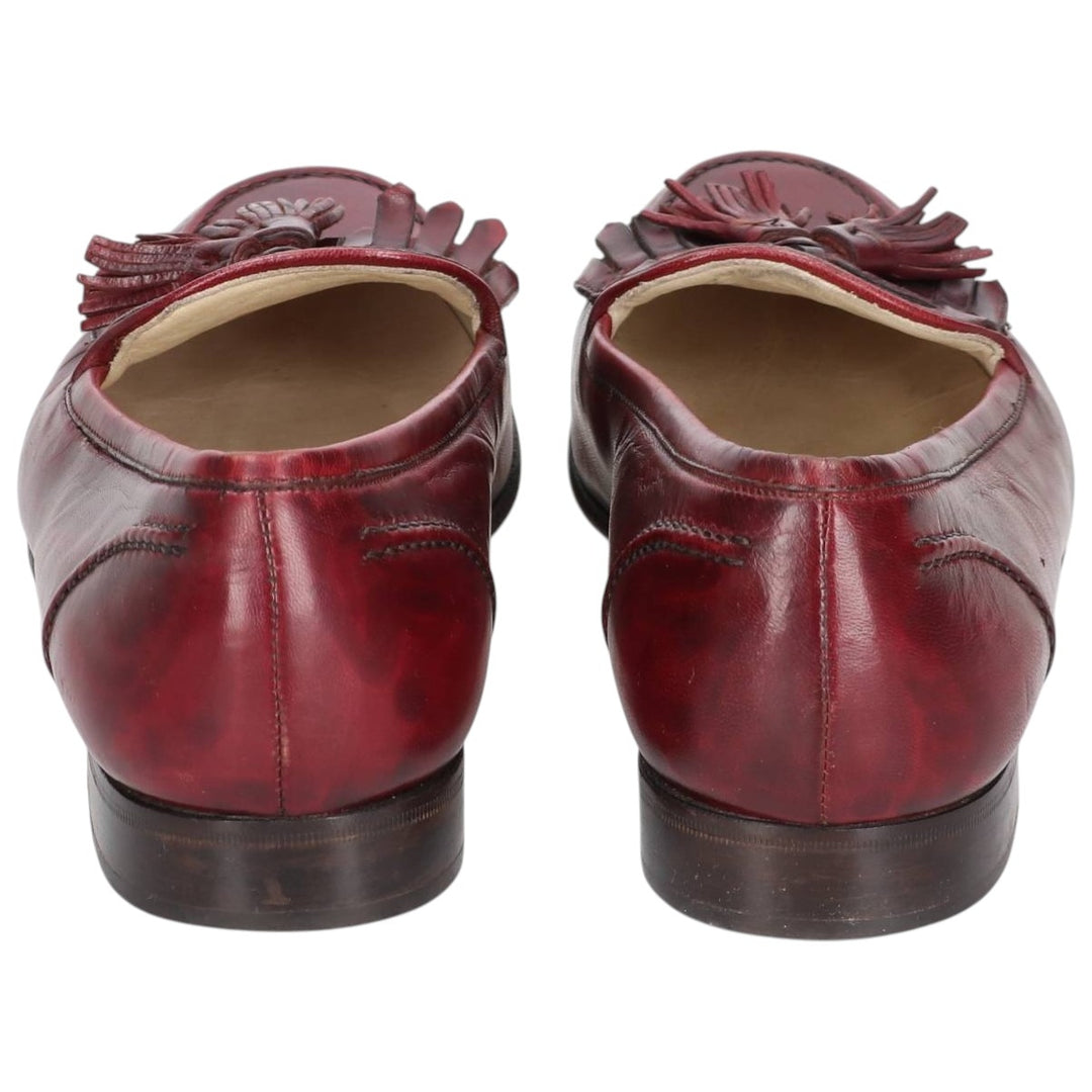 Cole Haan Bragano Quilted Tassel Loafers, Made in Italy, Size 9 Men's 27.0cm unclear burgundy type Vintage Second Hand