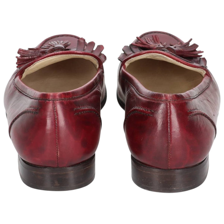 Cole Haan Bragano Quilted Tassel Loafers, Made in Italy, Size 9 Men's 27.0cm unclear burgundy type Vintage Second Hand