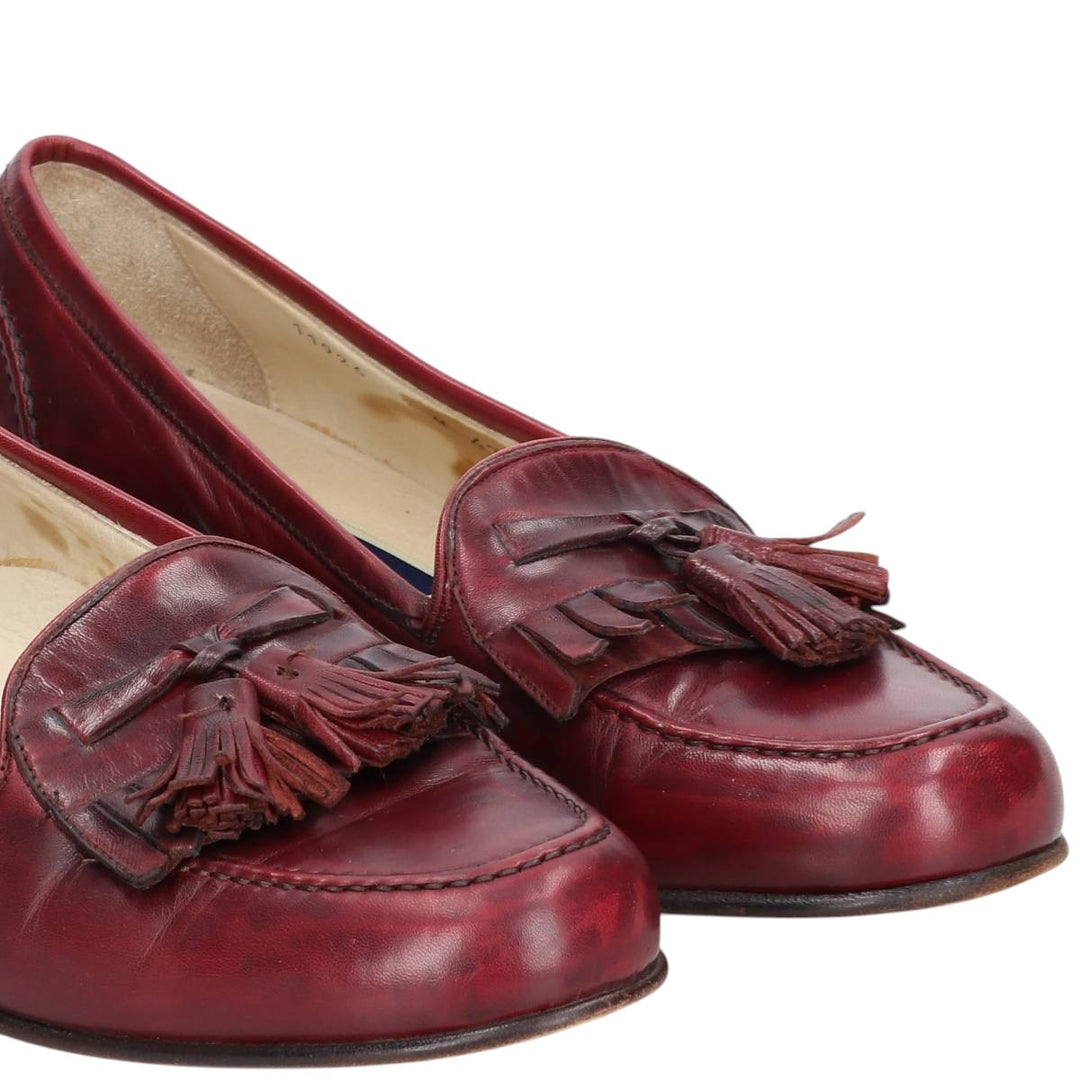 Cole Haan Bragano Quilted Tassel Loafers, Made in Italy, Size 9 Men's 27.0cm unclear burgundy type Vintage Second Hand
