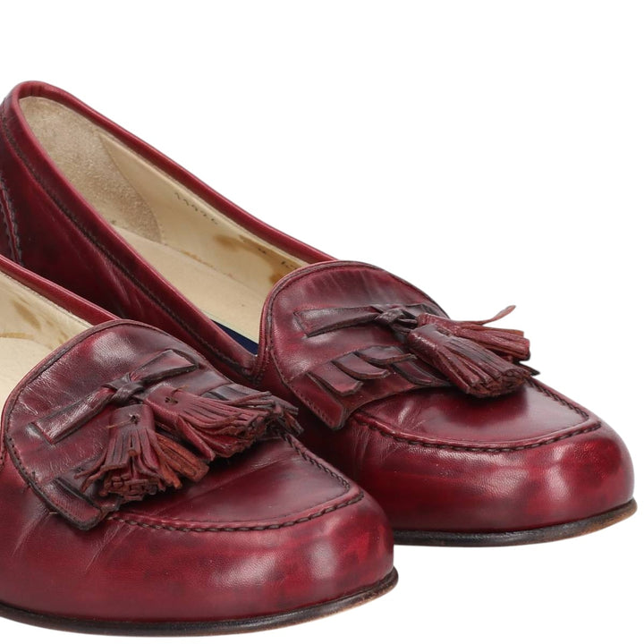Cole Haan Bragano Quilted Tassel Loafers, Made in Italy, Size 9 Men's 27.0cm unclear burgundy type Vintage Second Hand