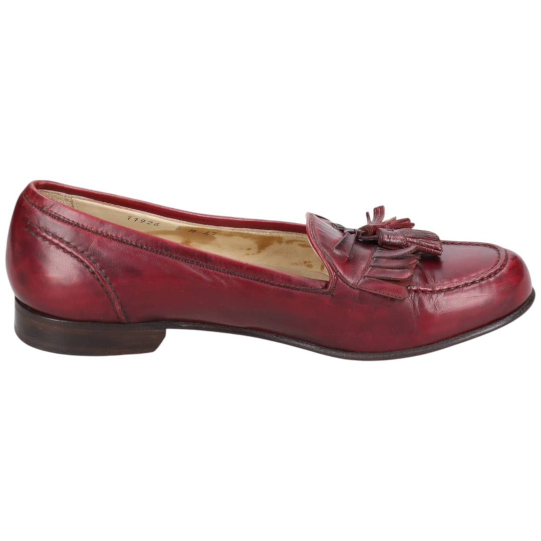 Cole Haan Bragano Quilted Tassel Loafers, Made in Italy, Size 9 Men's 27.0cm unclear burgundy type Vintage Second Hand