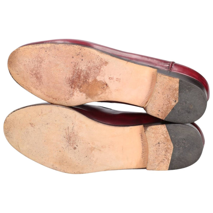 Cole Haan Bragano Quilted Tassel Loafers, Made in Italy, Size 9 Men's 27.0cm unclear burgundy type Vintage Second Hand