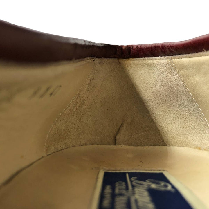 Cole Haan Bragano Quilted Tassel Loafers, Made in Italy, Size 9 Men's 27.0cm unclear burgundy type Vintage Second Hand