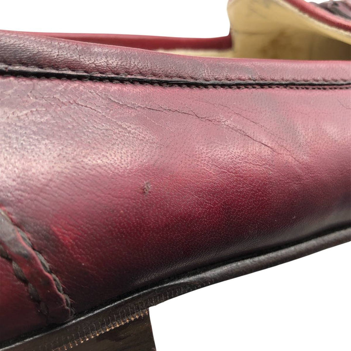 Cole Haan Bragano Quilted Tassel Loafers, Made in Italy, Size 9 Men's 27.0cm unclear burgundy type Vintage Second Hand