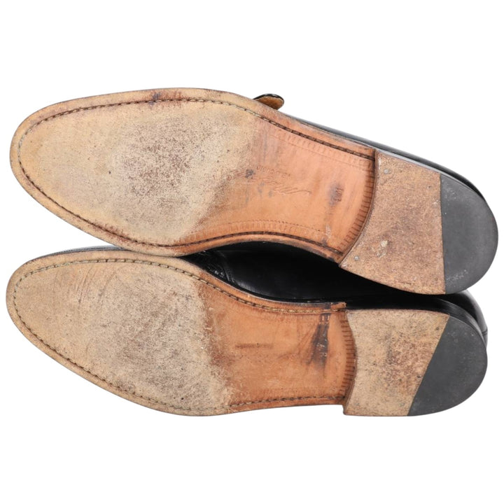 MEZLAN Braided Monk Strap Shoes, Made in Spain, Size 9 Men's 27.0cm unclear black type Vintage Second Hand