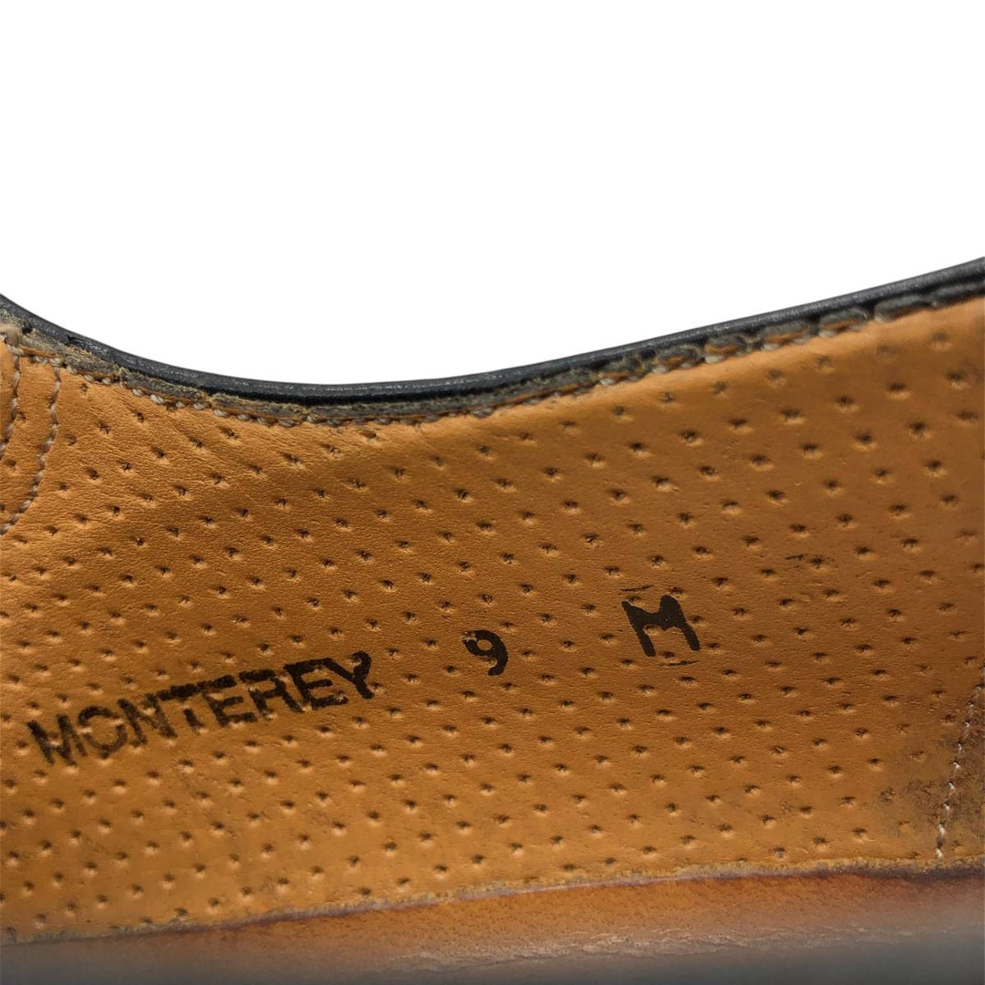 MEZLAN Braided Monk Strap Shoes, Made in Spain, Size 9 Men's 27.0cm unclear black type Vintage Second Hand