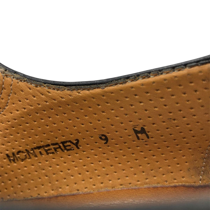 MEZLAN Braided Monk Strap Shoes, Made in Spain, Size 9 Men's 27.0cm unclear black type Vintage Second Hand