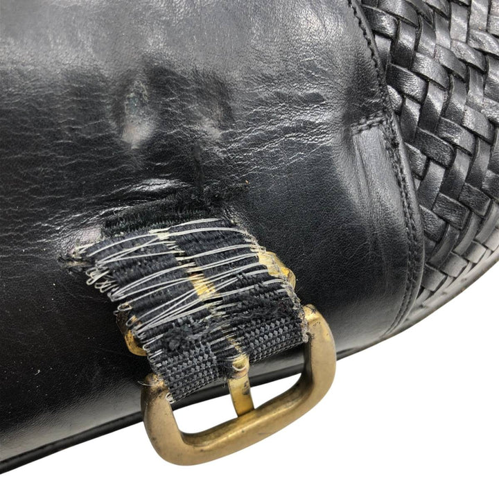 MEZLAN Braided Monk Strap Shoes, Made in Spain, Size 9 Men's 27.0cm unclear black type Vintage Second Hand