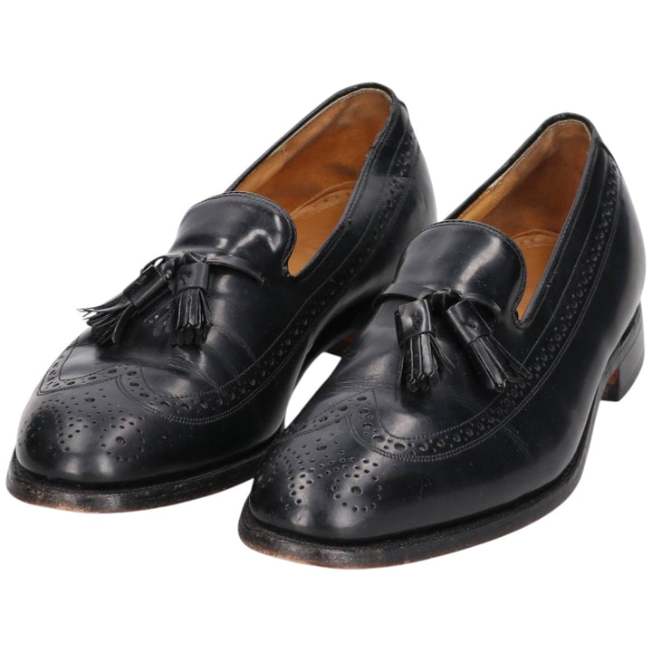 Johnston & Murphy ARISTOCRAFT Tassel Loafers, Made in USA, Size 9 1/2 Men's 27.5cm unclear black type Vintage Second Hand