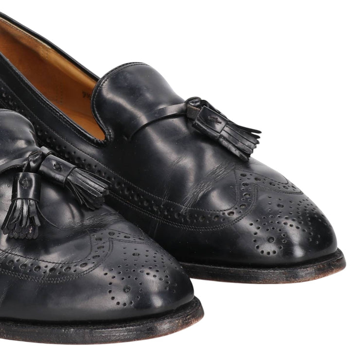 Johnston & Murphy ARISTOCRAFT Tassel Loafers, Made in USA, Size 9 1/2 Men's 27.5cm unclear black type Vintage Second Hand