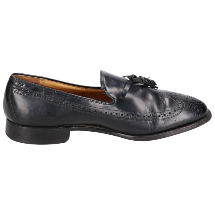 Johnston & Murphy ARISTOCRAFT Tassel Loafers, Made in USA, Size 9 1/2 Men's 27.5cm unclear black type Vintage Second Hand