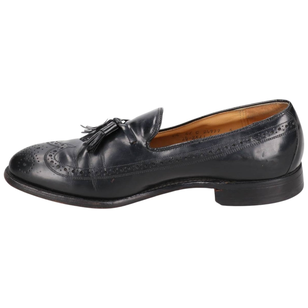 Johnston & Murphy ARISTOCRAFT Tassel Loafers, Made in USA, Size 9 1/2 Men's 27.5cm unclear black type Vintage Second Hand