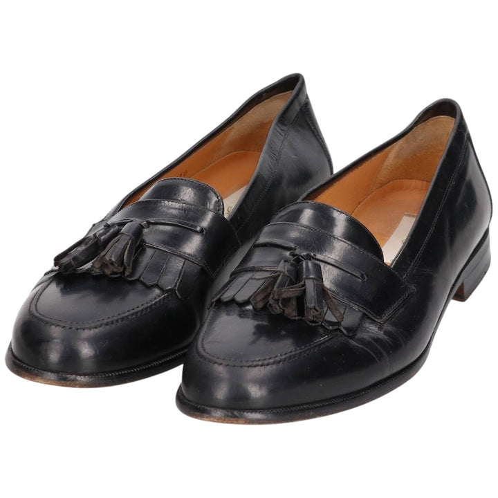 MEZLAN Quilted Tassel Loafers, Made in Spain, Size 10M Men's 28.0cm genuine leather black type Vintage Second Hand