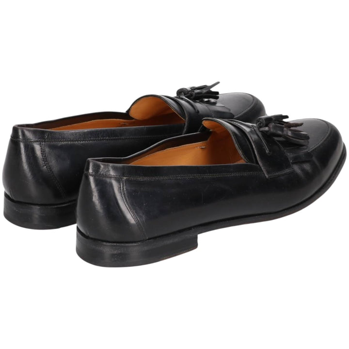 MEZLAN Quilted Tassel Loafers, Made in Spain, Size 10M Men's 28.0cm genuine leather black type Vintage Second Hand