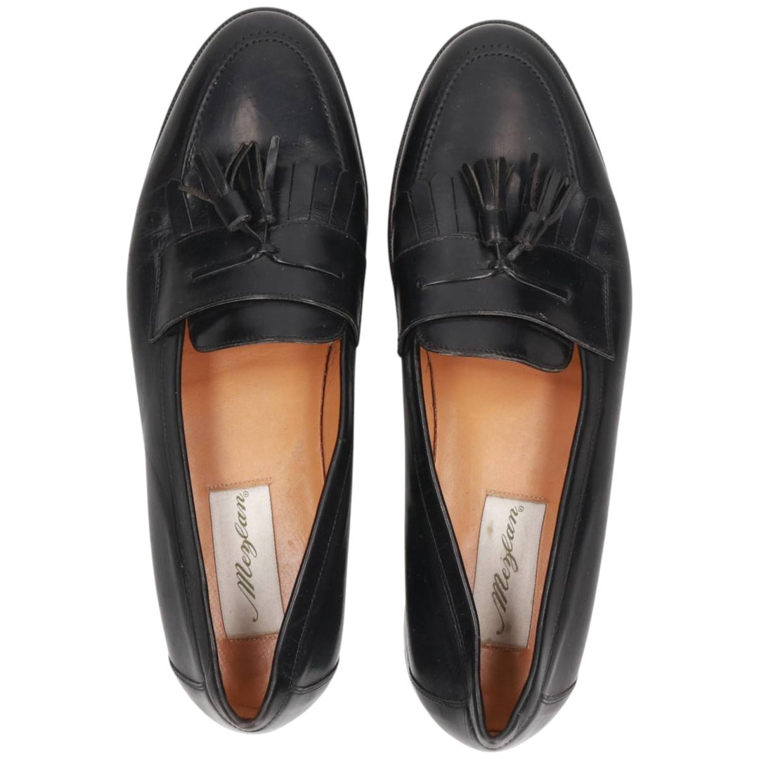 MEZLAN Quilted Tassel Loafers, Made in Spain, Size 10M Men's 28.0cm genuine leather black type Vintage Second Hand