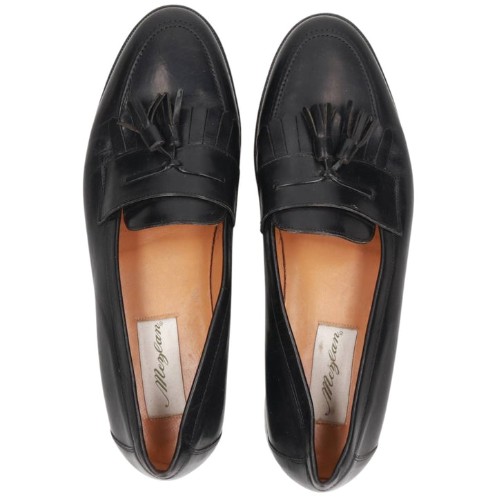 MEZLAN Quilted Tassel Loafers, Made in Spain, Size 10M Men's 28.0cm genuine leather black type Vintage Second Hand
