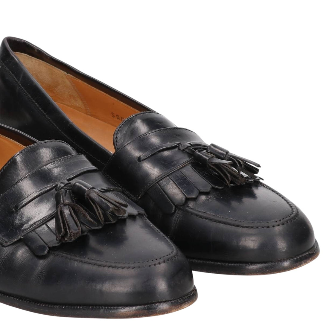 MEZLAN Quilted Tassel Loafers, Made in Spain, Size 10M Men's 28.0cm genuine leather black type Vintage Second Hand