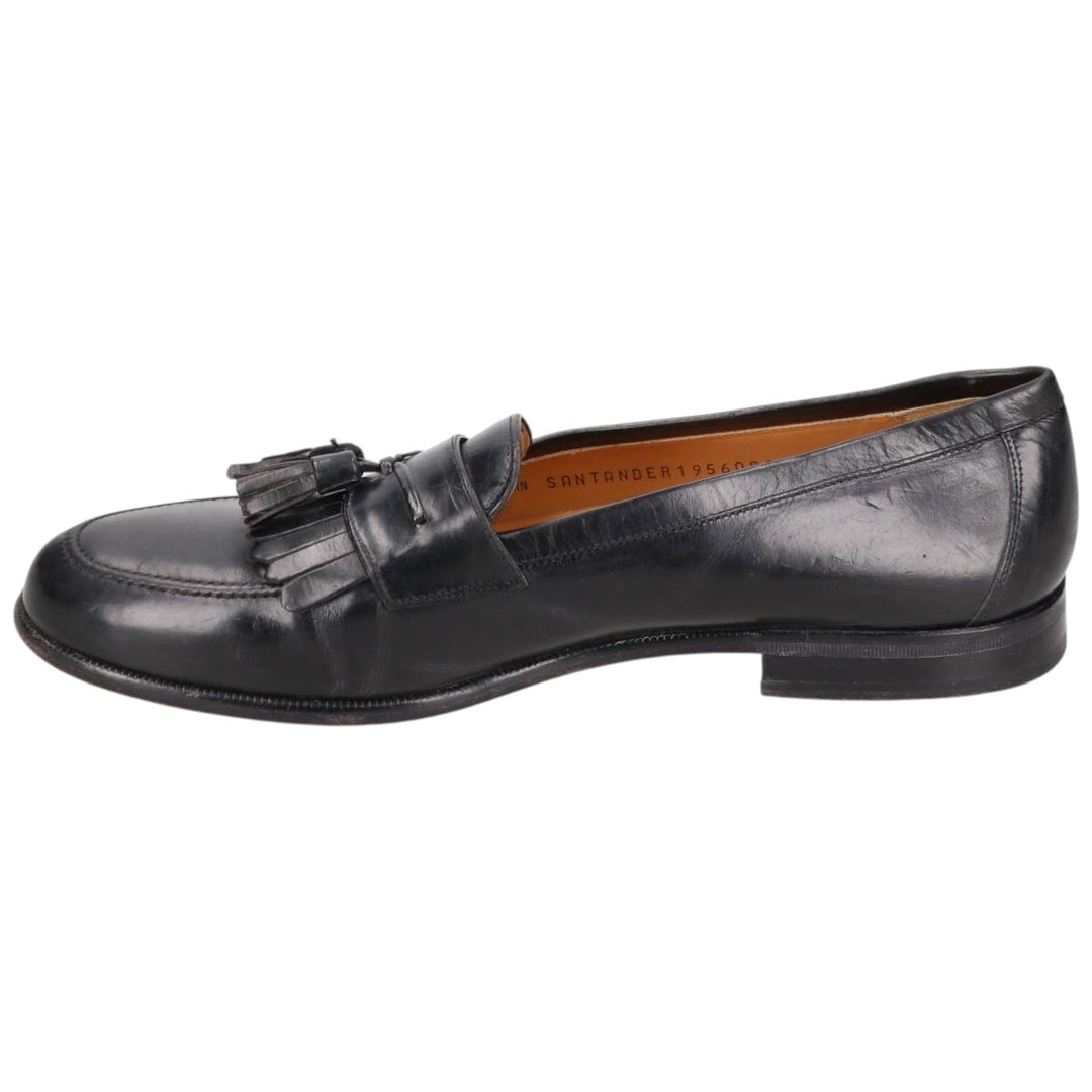 MEZLAN Quilted Tassel Loafers, Made in Spain, Size 10M Men's 28.0cm genuine leather black type Vintage Second Hand