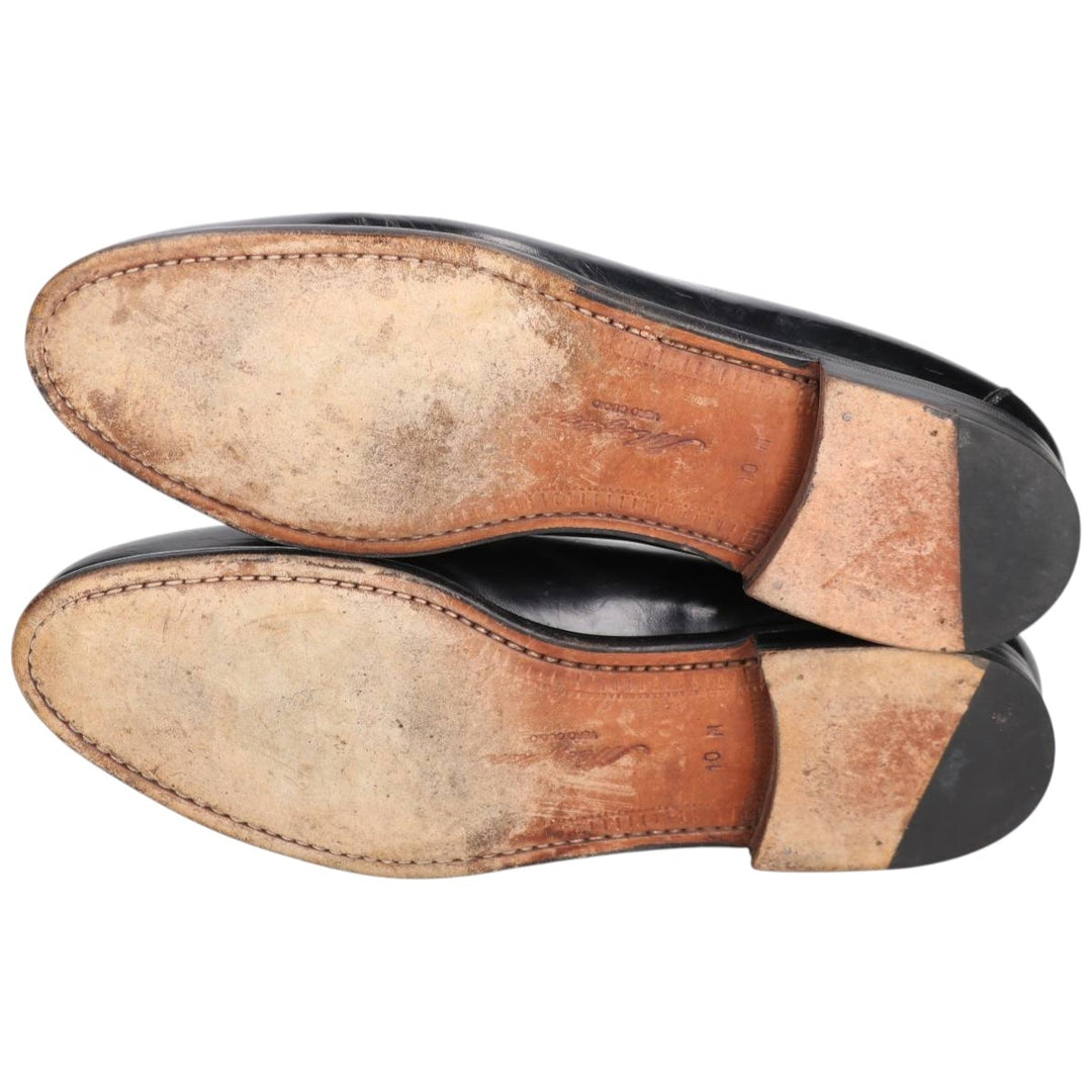 MEZLAN Quilted Tassel Loafers, Made in Spain, Size 10M Men's 28.0cm genuine leather black type Vintage Second Hand