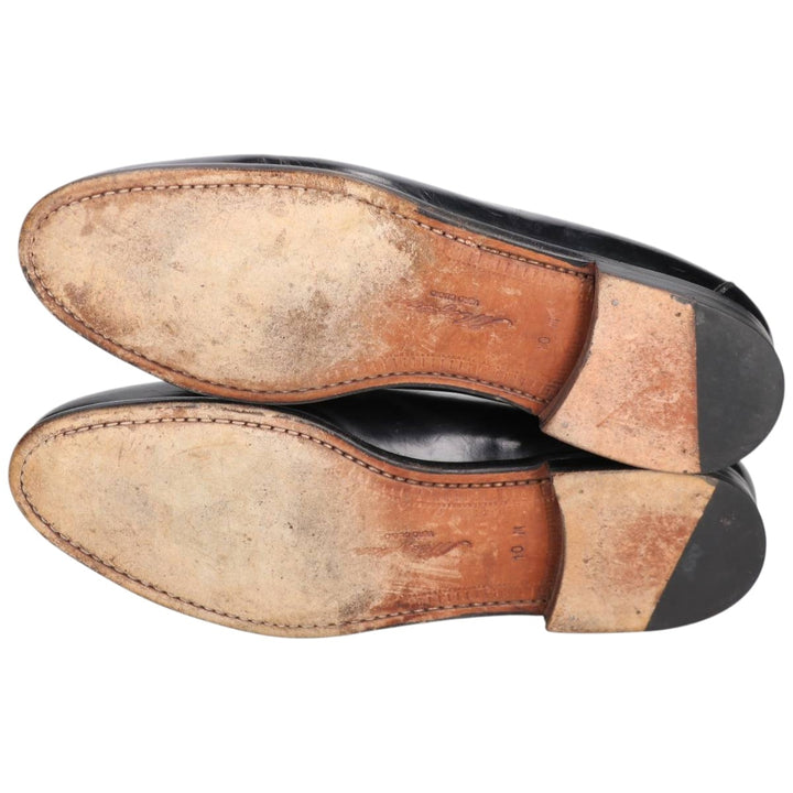 MEZLAN Quilted Tassel Loafers, Made in Spain, Size 10M Men's 28.0cm genuine leather black type Vintage Second Hand