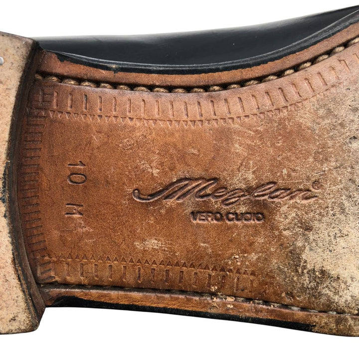 MEZLAN Quilted Tassel Loafers, Made in Spain, Size 10M Men's 28.0cm genuine leather black type Vintage Second Hand