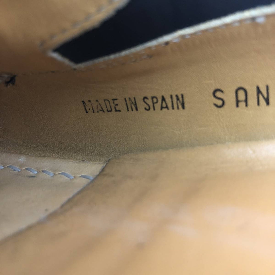 MEZLAN Quilted Tassel Loafers, Made in Spain, Size 10M Men's 28.0cm genuine leather black type Vintage Second Hand