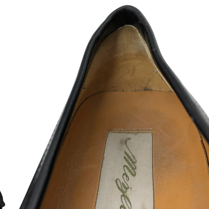 MEZLAN Quilted Tassel Loafers, Made in Spain, Size 10M Men's 28.0cm genuine leather black type Vintage Second Hand