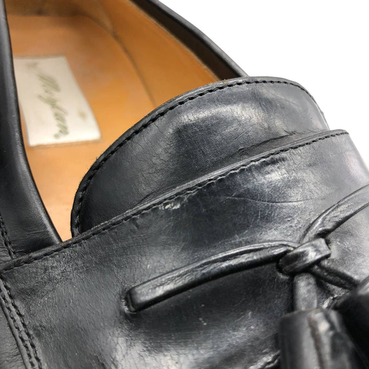 MEZLAN Quilted Tassel Loafers, Made in Spain, Size 10M Men's 28.0cm genuine leather black type Vintage Second Hand