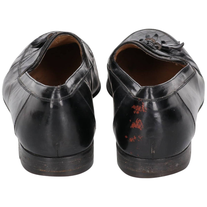 Bally Tassel Loafers, Made in Italy, Size 9 1/2 D Men's 28.0cm unclear black type Vintage Second Hand