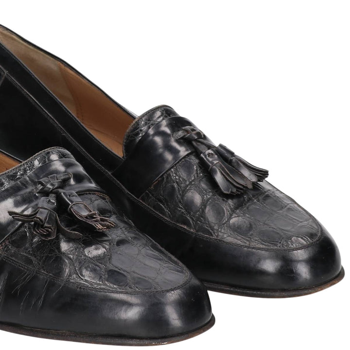 Bally Tassel Loafers, Made in Italy, Size 9 1/2 D Men's 28.0cm unclear black type Vintage Second Hand