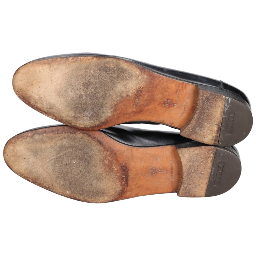 Bally Tassel Loafers, Made in Italy, Size 9 1/2 D Men's 28.0cm unclear black type Vintage Second Hand