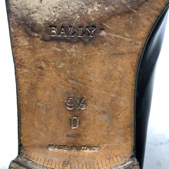 Bally Tassel Loafers, Made in Italy, Size 9 1/2 D Men's 28.0cm unclear black type Vintage Second Hand