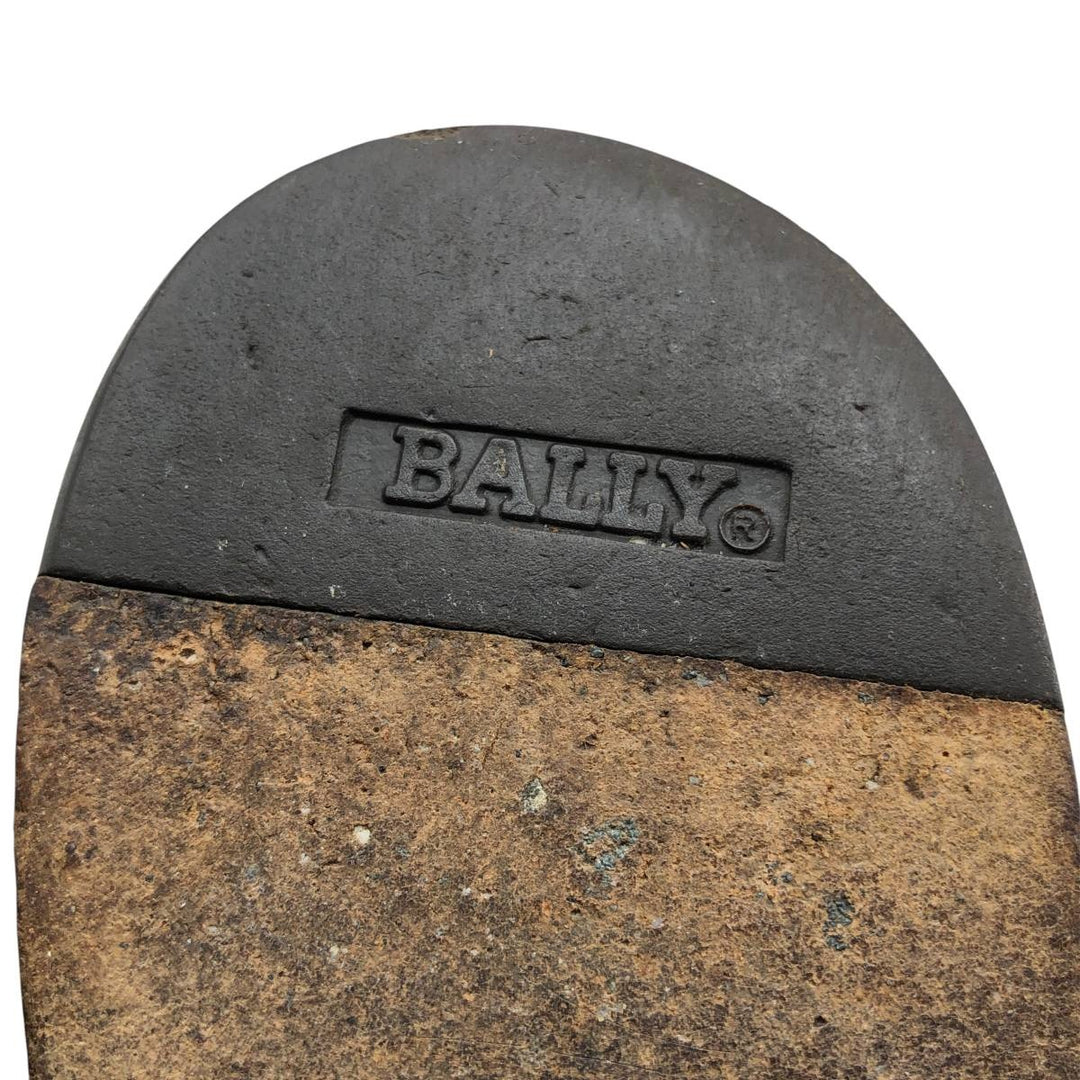 Bally Tassel Loafers, Made in Italy, Size 9 1/2 D Men's 28.0cm unclear black type Vintage Second Hand